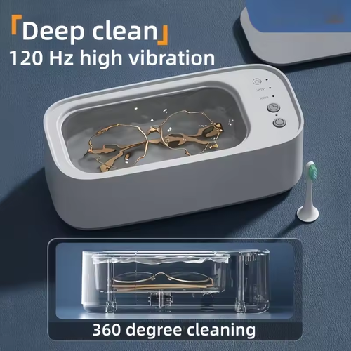 Home ultrasonic cleaners, small appliance cleaners for glasses, braces and jewelry