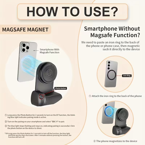 Mobile phone Bluetooth magnetic camera