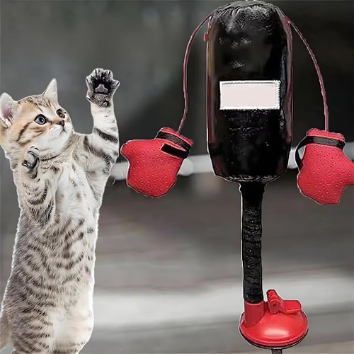 New cat-teasing toy, multi-functional cat-teasing boxing toy