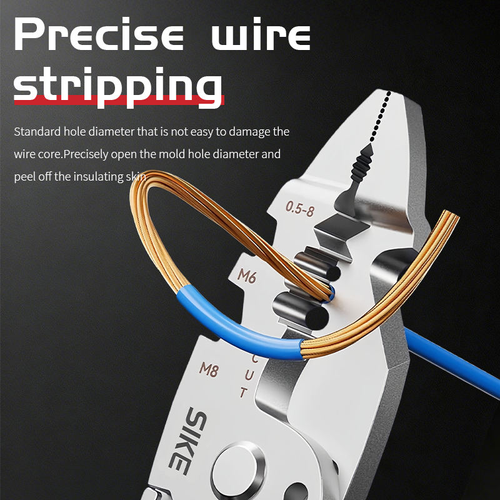 16 in 1 Wire Stripper Cable Crimping Plier Tool Multifunctional Wire Stripping Tool Foldable Cable Stripper For Electrician
