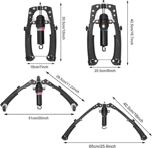 Adjustable hydraulic power twisting forearm exerciser, chest muscle expander, biceps and abdominal muscle strength training gripper.
