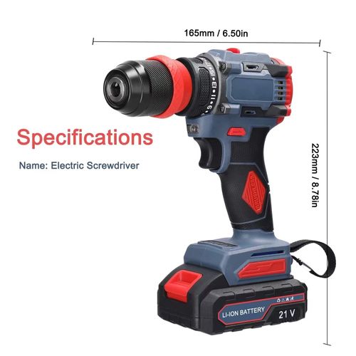 Hot selling new 21V 2-in-1 brushless motor lithium drill multi-function electric screwdriver tool
