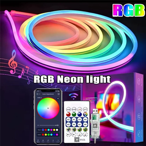 Symphony Flexible Light Strip, Smart APP Neon Light Strip with IC Running Water Light, Marco Music Voice-activated Synchronous