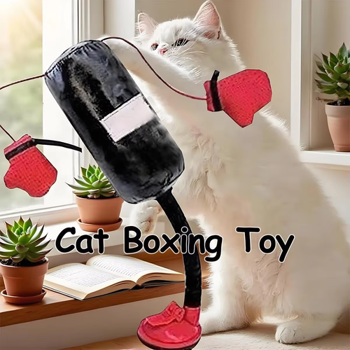 New cat-teasing toy, multi-functional cat-teasing boxing toy
