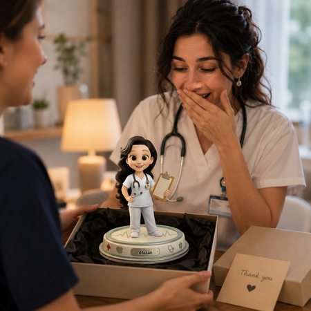 Targa infermiera personalizzata-Regalo premuroso per gli operatori sanitari