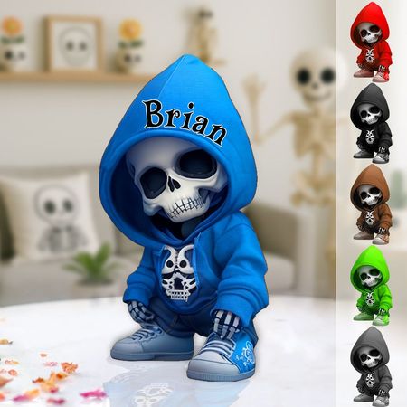 Cool Skull - Targa personalizzata in acrilico a forma di teschio