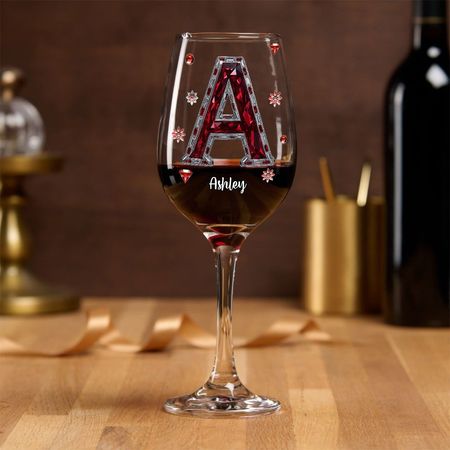 Love Wine - Personalized Wine Wine Glass With Long Stem