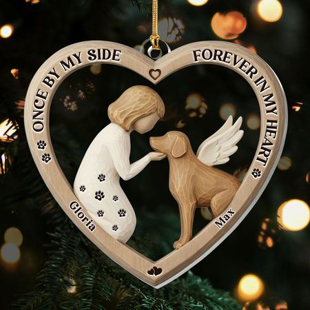 Per sempre nel mio cuore - Ornamento personalizzato in acrilico a 1 strato