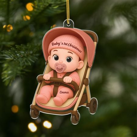 Decorazioni natalizie personalizzate in acrilico per il primo Natale dei neonati