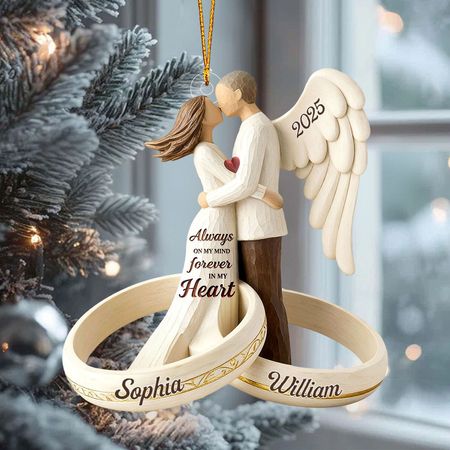 Sempre nei miei pensieri - Ornamento personalizzato in acrilico