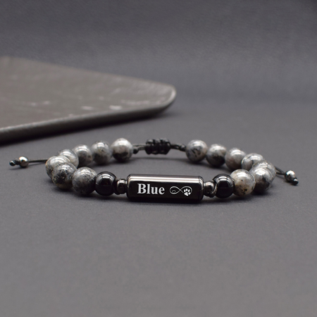 Braccialetto di urna di gioielli cremazione Rainbow Bridge Dog Braccialetto commemorativo personalizzato per animali domestici Regali per la perdita di animali domestici Cane di gatto