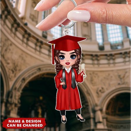 Regalo di laurea per portachiavi acrilico personalizzato per ragazza