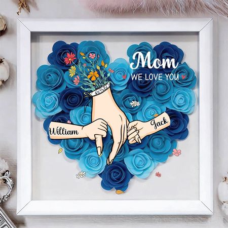 Nonna ti amiamo-Scatola di fiori personalizzata-Regalo per mamma, nonna