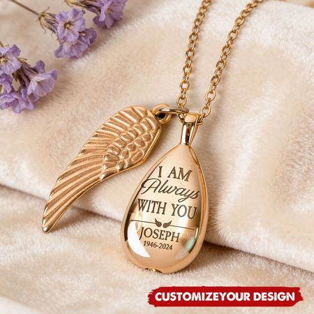 Sono sempre con te-Collana di urna personalizzata