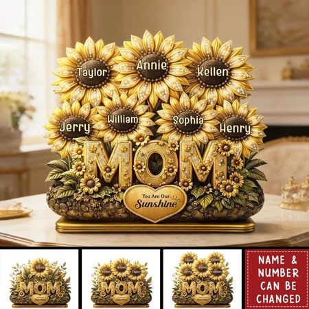 Tu sei la nostra placca acrilica Sunshine-Regali personalizzati per la festa della mamma