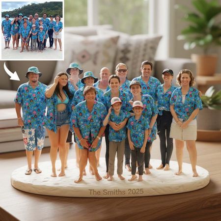 Targa acrilica personalizzata a forma di famiglia personalizzata personalizzata da qualsiasi foto