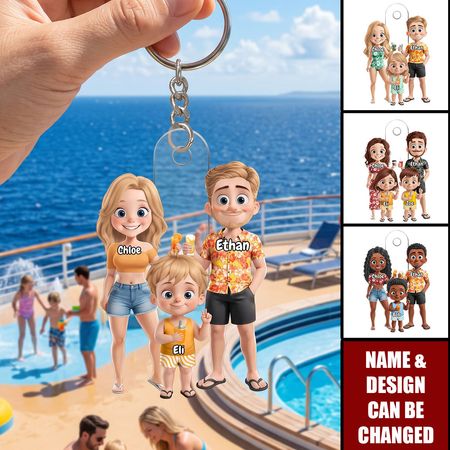 Portachiavi personalizzato per le vacanze estive-Regalo di viaggio personalizzato-Adoro i momenti estivi con i propri cari