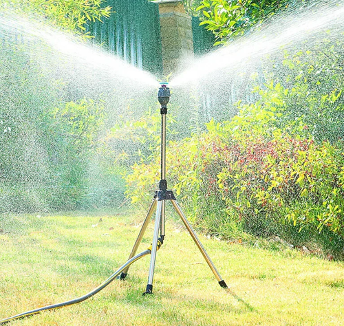 Stainless Steel Rotary Irrigation Tripod Telescopic Support Sprinkler