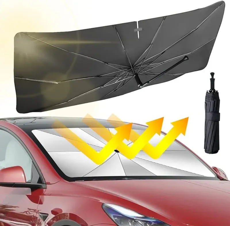 🎁 Guarda-chuva do para-brisa do carro - guarda-chuvl do carro Capa do guarda-sol UV Block Car Front Window (proteção de isolamento térmico) para para-brisa automático cobre a maia dobráveoria dos carros🎁