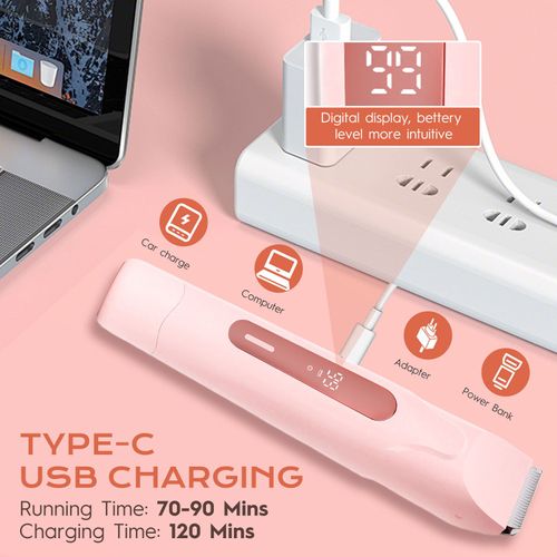 Waterproof Electric Trimmer for Pubic Hair & Body Grooming