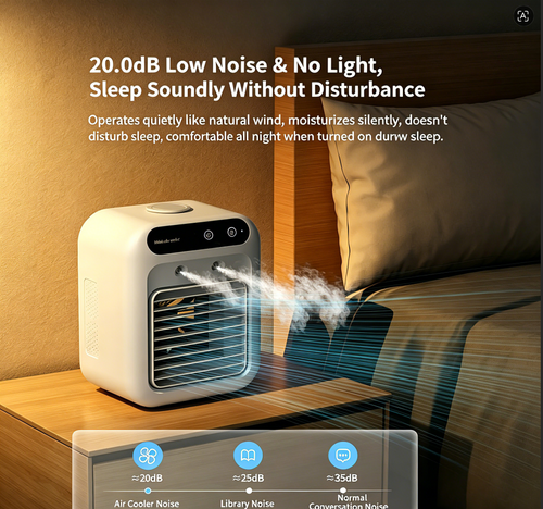 Beat Summer Heat｜2-in-1 Spray & Cooling Mini Portable Air Fan
