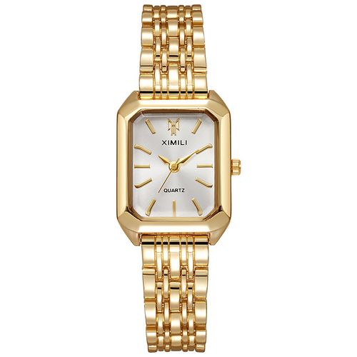 BOGO Free Trendy Square Alloy Watch  Platinum & Green-Gold Two Styles