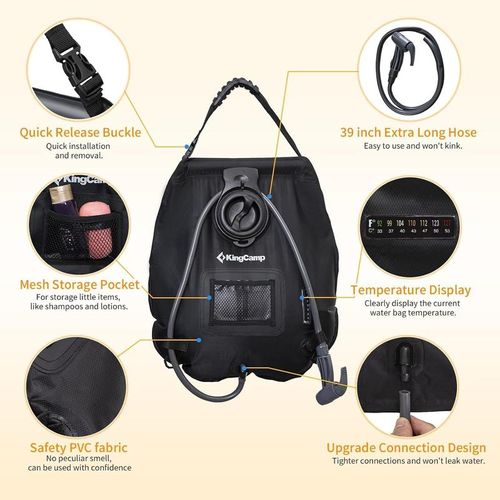 20L Outdoor Portable Solar Hot Water Shower Bag