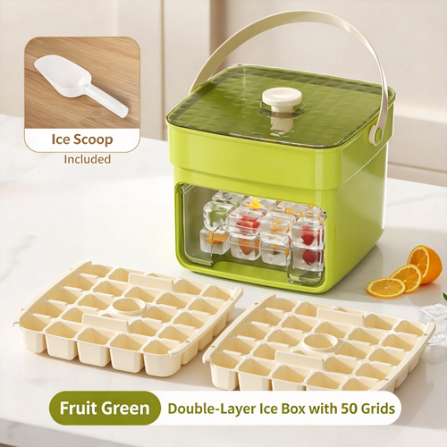 Double Layer Press Ice Cube Maker