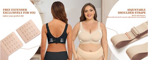 Seamless Wireless Bra for Women, Removable Pads, Minimizer Bra for Large Bust
