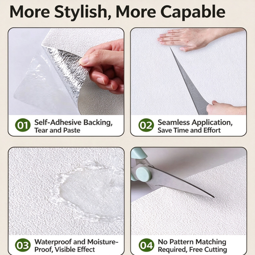 DampGuard Self-Adhesive Wall Sticker（Width: 50 cm, Length: 10 m）