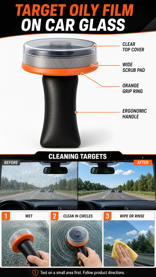 🔥 HOT SALE 🔥 COD! Car Windscreen Oil Film Cleaning Brush - 200g| Clean road-film build-up for a clearer glass view | Nairobi Inventory | Ships in 48 Hours | 7-Day Returns & Exchanges. Cash-on-Delivery orders are dispatched from our Nairobi warehouse. Delivery takes 1–3 business days.