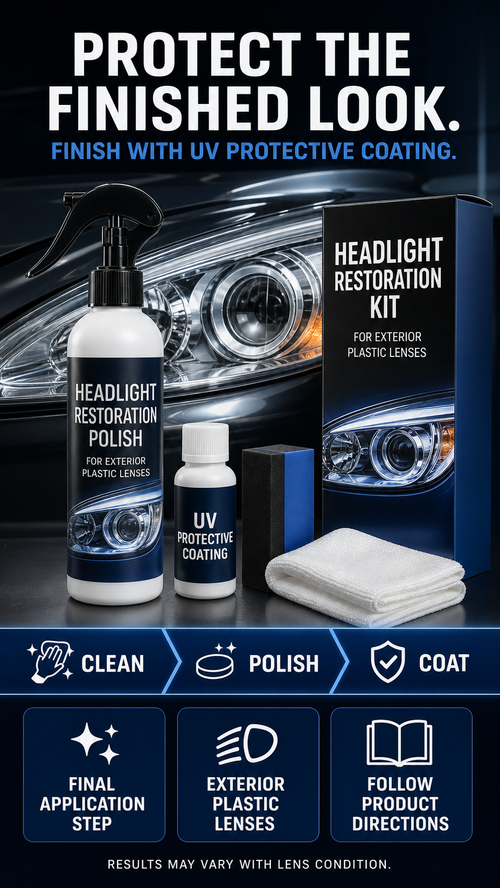 🔥 HOT SALE 🔥 COD! Headlight Restoration Polish | Helps improve cloudy, hazy and lightly yellowed exterior plastic headlights | Nairobi Inventory | Ships in 48 Hours | 7-Day Returns & Exchanges. Cash-on-Delivery orders are shipped from our Nairobi warehouse within 48 hours. Delivery normally takes 1–3 business days.