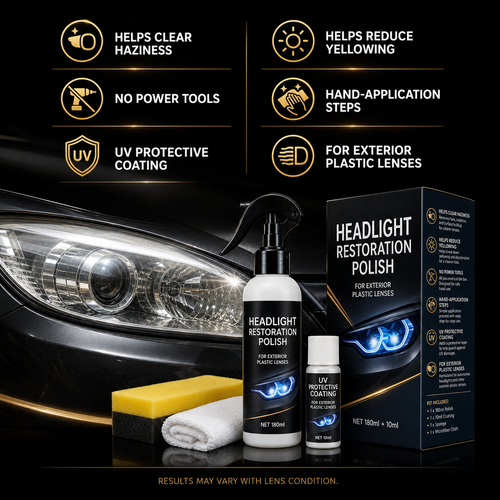 🔥 HOT SALE 🔥 COD! Headlight Restoration Polish | Helps improve cloudy, hazy and lightly yellowed exterior plastic headlights | Nairobi Inventory | Ships in 48 Hours | 7-Day Returns & Exchanges. Cash-on-Delivery orders are shipped from our Nairobi warehouse within 48 hours. Delivery normally takes 1–3 business days.