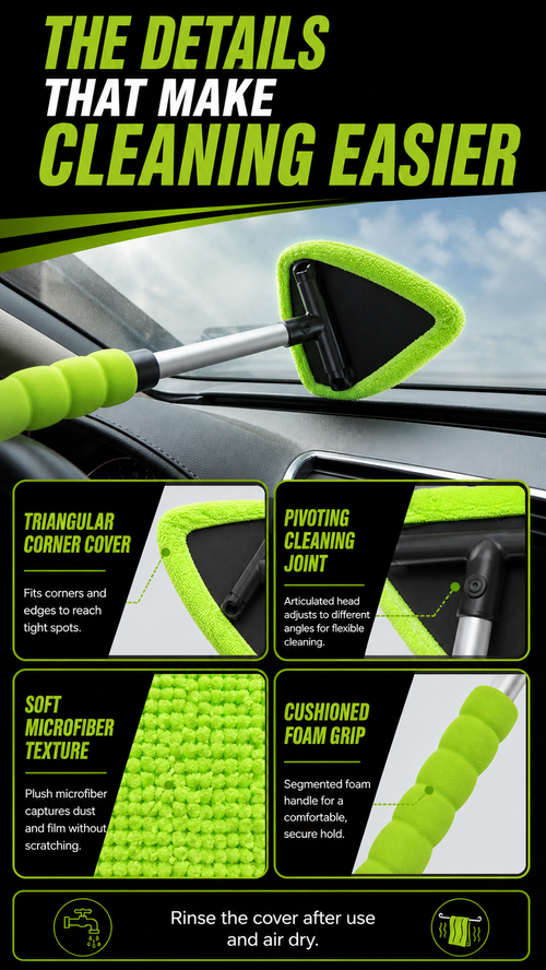 🔥 HOT SALE 🔥 COD! Extendable Car Windscreen Cleaning Tool | Reach lower corners, side windows, rear glass and sunroofs with ease | Nairobi Inventory | Ships in 48 Hours | 7-Day Returns & Exchanges. Cash-on-Delivery orders are shipped from our Nairobi warehouse within 48 hours. Delivery normally takes 1–3 business days.