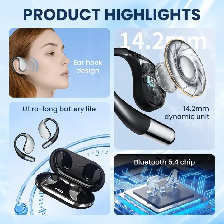 AI language smart translation wireless earbuds support 144 languages ​​with AI application language translation earphones