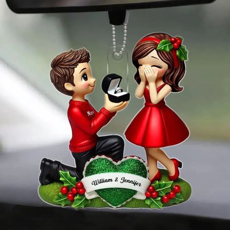 Custom-Engagement Proposal Ornament – DIYTREE