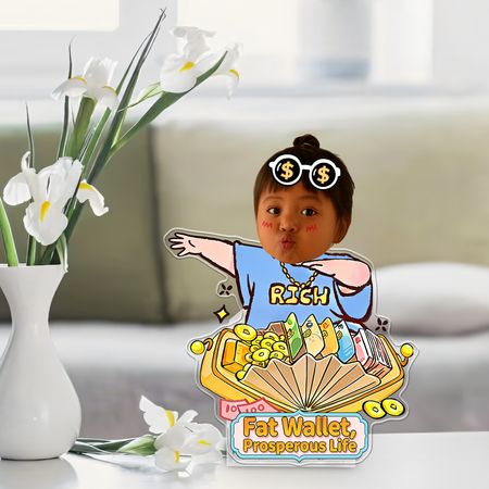 Custom-Rich Wallet Shaking Head Standee-DiyTree