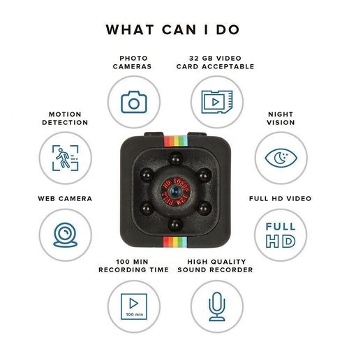 1080P Full HD Mini Camera Video DV DVR Micro SQ11 HD Mini Camera（TF 32G included）