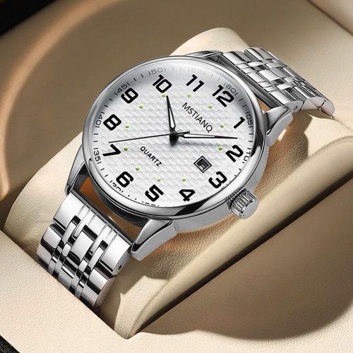 Waterproof Wristwatch Stainless Steel Quartz Luminous Function  Watches