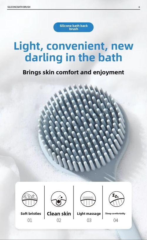 Multi-Purpose Long Handle Silicone Bath Brush