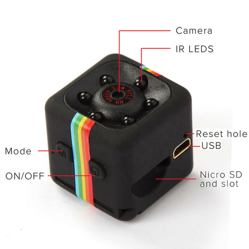 1080P Full HD Mini Camera Video DV DVR Micro SQ11 HD Mini Camera（TF 32G included）