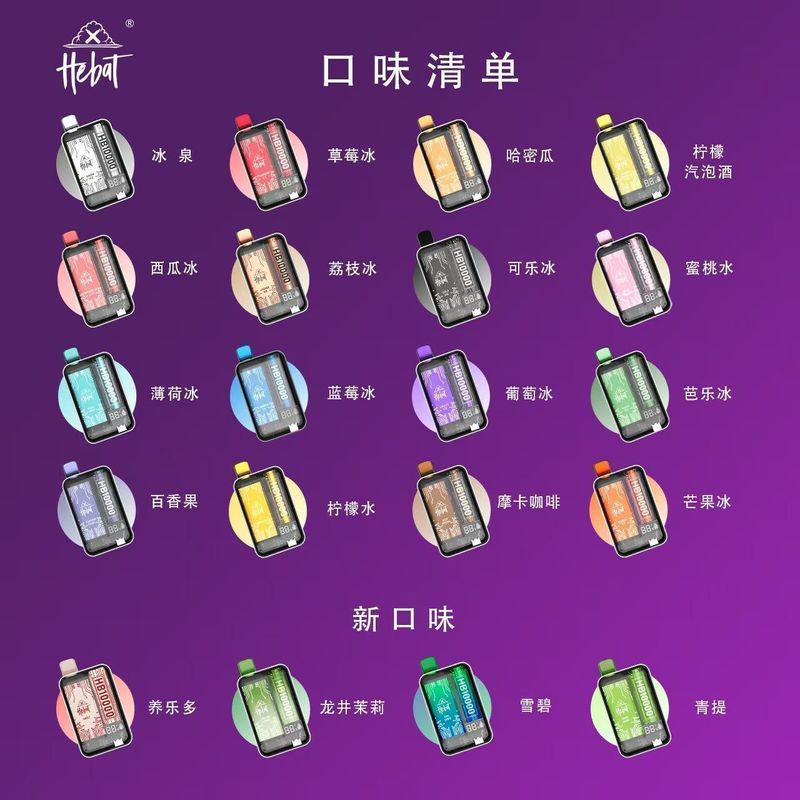 HEBAT拋棄式電子煙 大容量搭配10000口，更看重結構與日用手感