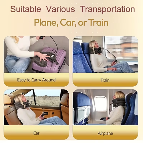 Neck flexible support pillow, Fitting snugly to the neck, Flexible wrap around, three-dimensional support, flexible neck support