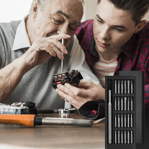 24 in 1 screwdriver set. 24 precision drill bits made of S2 steel