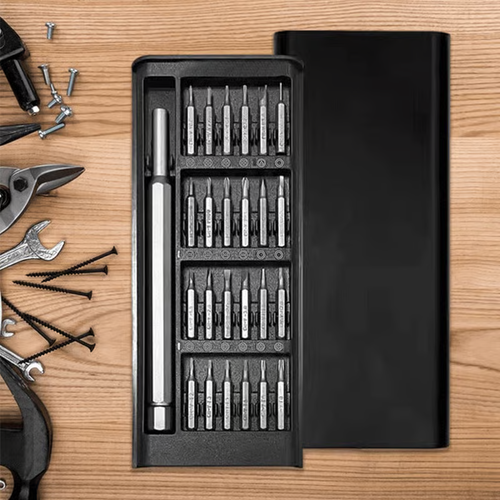 24 in 1 screwdriver set. 24 precision drill bits made of S2 steel
