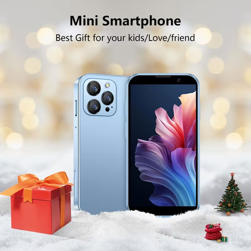 New Mini Phone With 3.0'' HD Touchscreen Mini Smartphone Dual SIM Little Mobile Phone World'S Smallest Phone With Face ID App Download Kids Cellphone Pocket 2GB+16GB Best Backup Phone Best Creative Gift