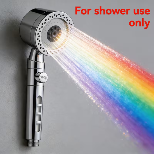 Set Pressure Handheld Shower with Shower Hose 5 Adjustable Water Flow Modes,