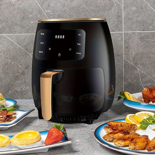 1pc Multifunctional Smart Air Fryer - 1.19 Gallon Capacity, 200° High-Temperature Baking,