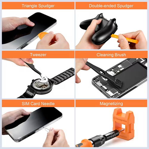 117pcs Precision Screwdriver Set - Magnetic Repair Tool Kit with Anti-Slip Ergonomic Handle