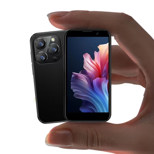 New Mini Phone With 3.0'' HD Touchscreen Mini Smartphone Dual SIM Little Mobile Phone World'S Smallest Phone With Face ID App Download Kids Cellphone Pocket 2GB+16GB Best Backup Phone Best Creative Gift